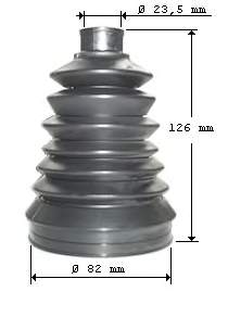 302935 Loebro fuelle, árbol de transmisión delantero exterior