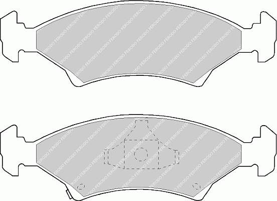 FDB982 Ferodo pastillas de freno delanteras
