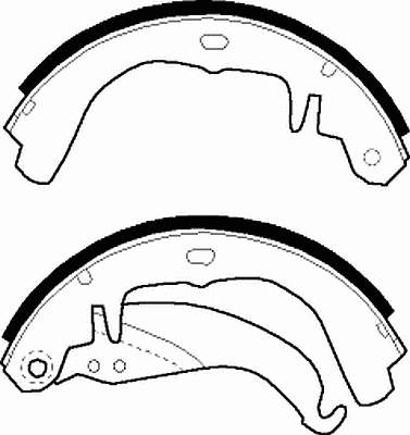 FSB158 Ferodo zapatas de frenos de tambor traseras