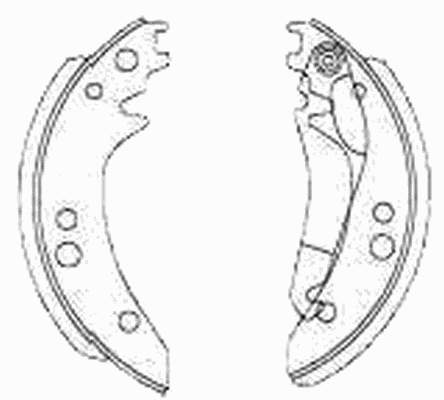 Zapatas de frenos de tambor traseras A6014300622 Mercedes