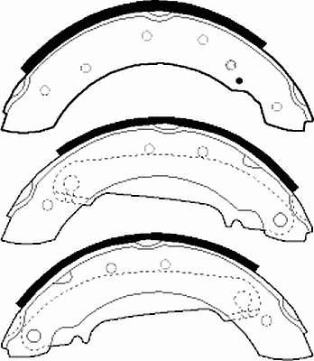 FSB330 Ferodo zapatas de frenos de tambor traseras