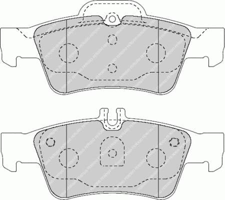 FDB1526 Ferodo pastillas de freno traseras