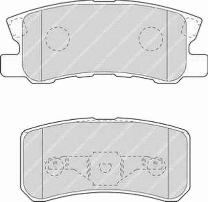 Comprar FDB1604 Ferodo Pastillas de freno traseras