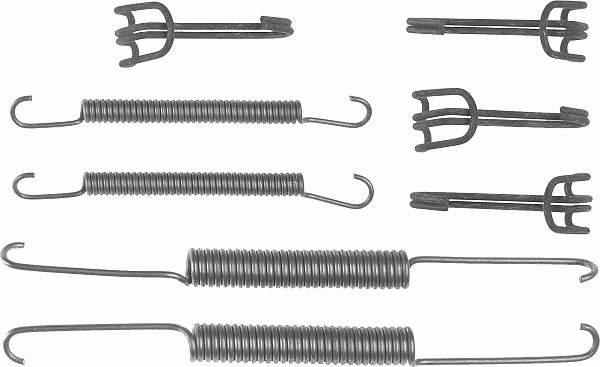 Kit de montaje, zapatas de freno traseras 1050563 Quick Brake