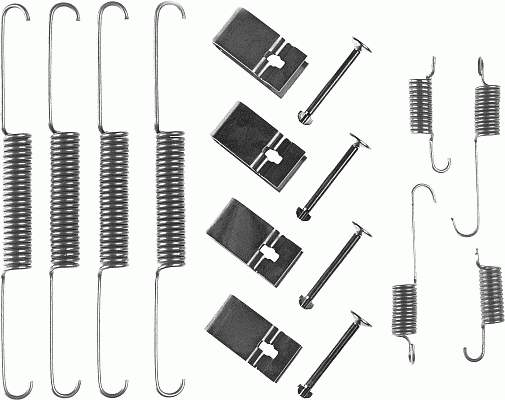 Kit de montaje, zapatas de freno traseras 1050664 Quick Brake