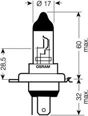 Lámpara halógena Osram 4050300001470
