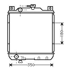 Radiador refrigeración del motor 1143032 Frig AIR