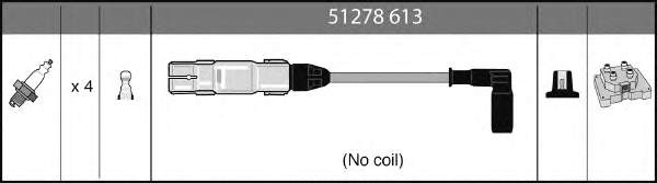 51278613 HB Autoelektrik juego de cables de encendido