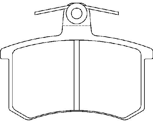 MDB1191 Mintex pastillas de freno traseras