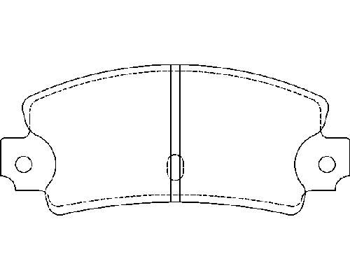 MDB1258 Mintex pastillas de freno traseras