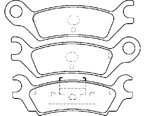 MDB1477 Mintex pastillas de freno traseras