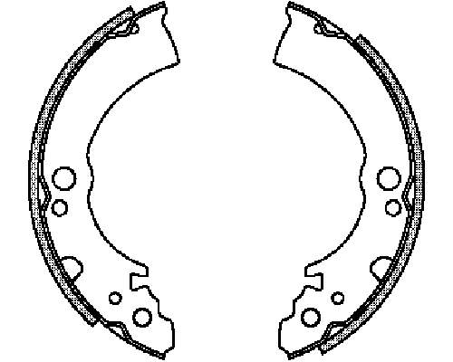 Zapatas de freno traseras ABS 8596
