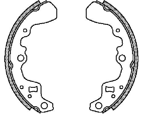 MFR234 Mintex zapatas de frenos de tambor traseras
