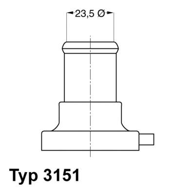 3151.87D Wahler termostato, refrigerante