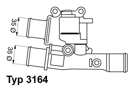 3164.88 Wahler termostato, refrigerante