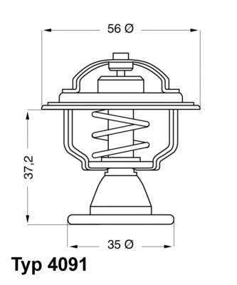 409182 Wahler termostato, refrigerante