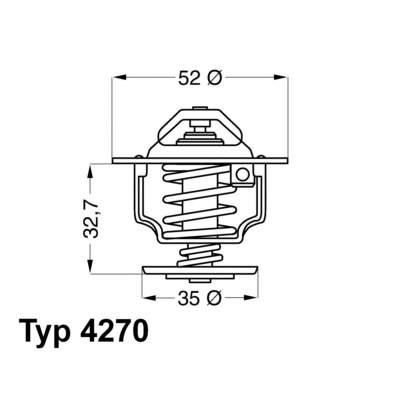 427088D Wahler Termostato de agua