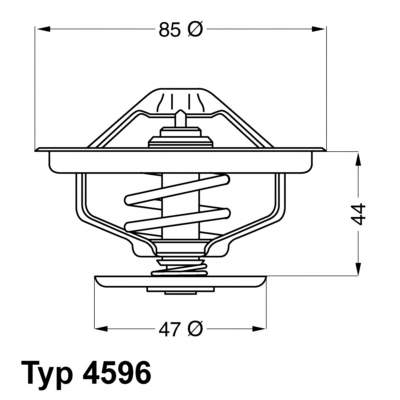 4596.83 Wahler termostato, refrigerante