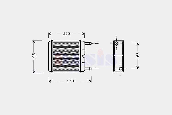 Radiador interior para Ford Taunus '80 GBS.GBNS
