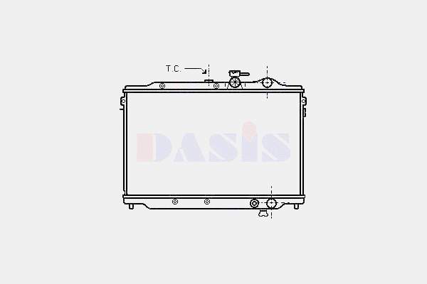 RF7215200E Mazda radiador refrigeración del motor