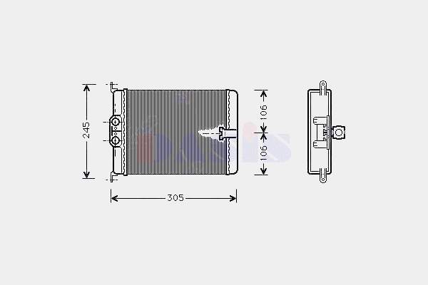 A1408300761 Mercedes Radiador interior