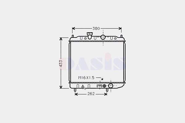 Radiador de água Mitsubishi MB660596