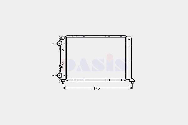 82425861 Fiat/Alfa/Lancia radiador refrigeración del motor