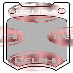 Pastillas de freno delanteras LP23 Delphi