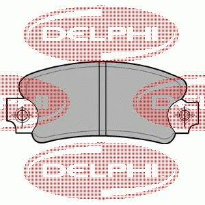 LP99 Delphi pastillas de freno delanteras