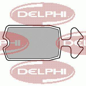 LP100 Delphi pastillas de freno delanteras