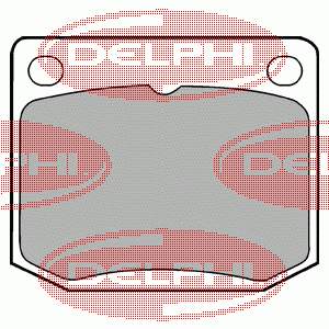 LP131 Delphi pastillas de freno delanteras