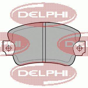 LP197 Delphi pastillas de freno delanteras