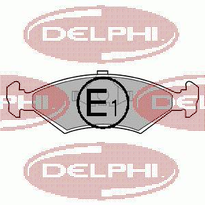 LP204 Delphi pastillas de freno delanteras
