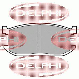 LP234 Delphi pastillas de freno delanteras