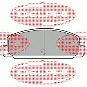 Pastillas traseras Delphi LP401