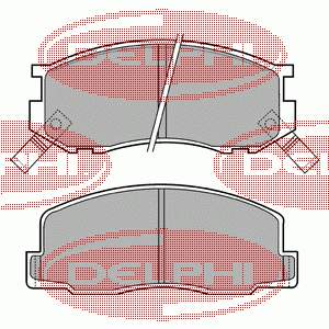 Pastillas de freno delanteras LP409 Delphi
