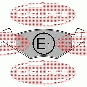 LP505 Delphi pastillas de freno delanteras