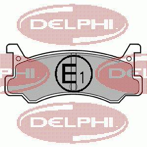 LP521 Delphi Pastillas freno traseras