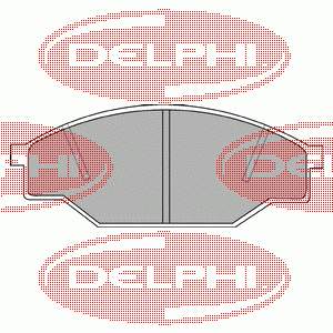 LP538 Delphi pastillas de freno delanteras