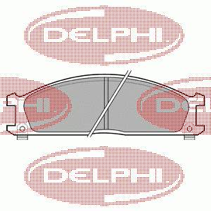 LP543 Delphi pastillas de freno delanteras
