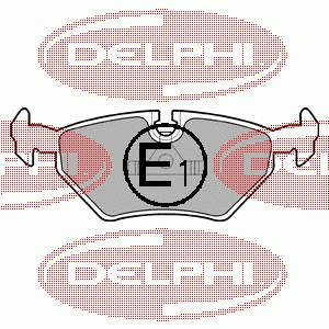 Comprar LP555 Delphi Pastillas de freno traseras