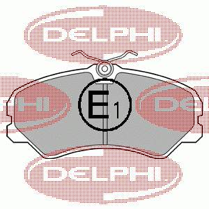 LP567 Delphi pastillas de freno delanteras