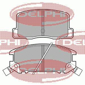 LP574 Delphi pastillas de freno traseras