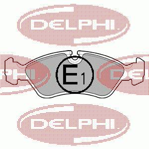 LP585 Delphi pastillas de freno delanteras