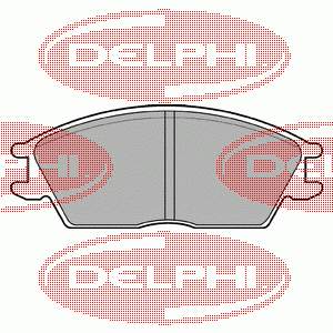LP593 Delphi pastillas de freno delanteras