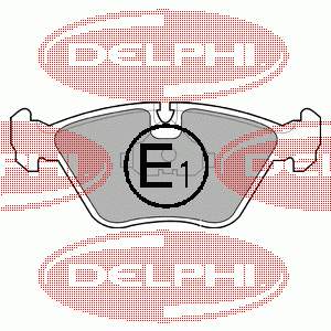LP602 Delphi pastillas de freno delanteras