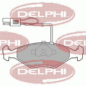 Pastillas de freno delanteras LP604 Delphi