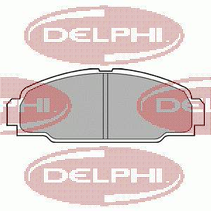 LP607 Delphi pastillas de freno delanteras