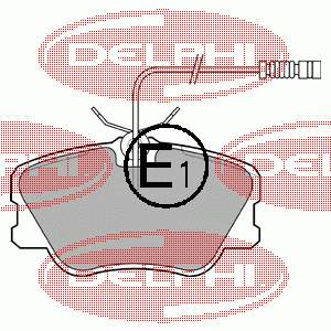 Pastillas de freno LP608 Delphi