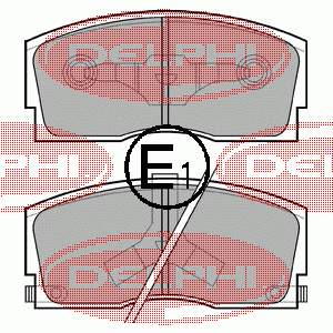 Pastillas de freno delanteras Delphi LP626